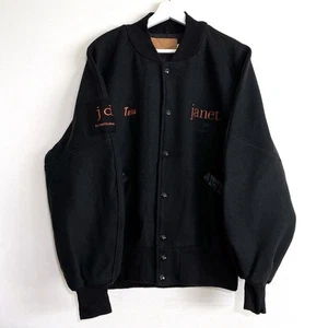 Chaqueta Janet Jackson 1994 Vintage Tour Varsity Stadium Hecha en EE. UU. Años 90 Promowear - Imagen 1 de 12