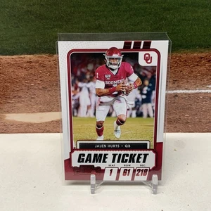 2021 Contenders Draft Jalen Hurts Game Ticket #26 Red Foil Eagles - Picture 1 of 2