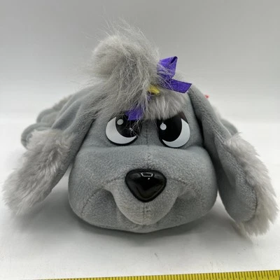 "Pound Puppies 2000 JAKKS Happy Barking cola meneante cuello púrpura 9"" felpa funciona" Foto 1 de 4