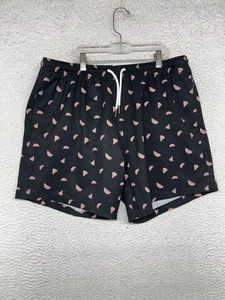 Bermies Badeshorts Herren groß Wassermelonenmuster Kordelzug Taschen schnelltrocknend - Bild 1 von 11