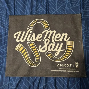 Columbus Crew Towel Wise Men Say 5/28/25 Black - Picture 1 of 3
