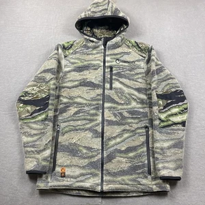 Origin Jacket Mens Large Stealth Wool Blend Hooded Raptor Woodland Camo Pattern - Picture 1 of 11
