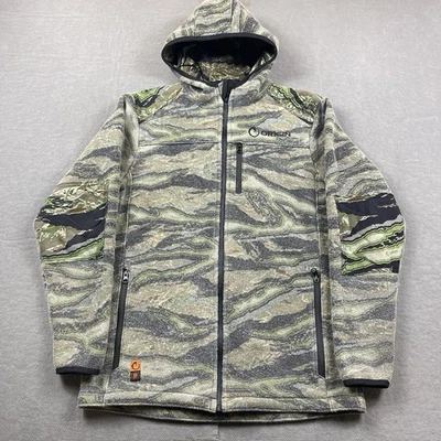 Origin Jacket Mens Large Stealth Wool Blend Hooded Raptor Woodland Camo Pattern - Image 1 of 4