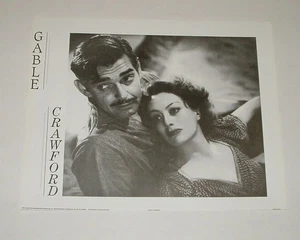 GABLE & CRAWFORD BLACK & WHITE PHOTO POSTER - 16X20 - LASZLO WILLINGER - 1989 - Bild 1 von 1