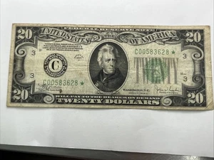 1934 C $20 Star Note - Picture 1 of 8