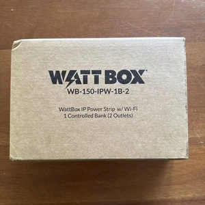 Bande d'alimentation IP neuve WattBox WB-150-IPW-1B-2 Wi-Fi Smart 2 prises - Photo 1/3