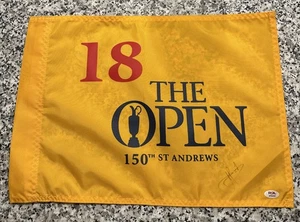 CAMERON CAM SMITH SIGNED 150 BRITISH OPEN ST ANDREWS FLAG 2022 Psa Coa - Picture 1 of 2