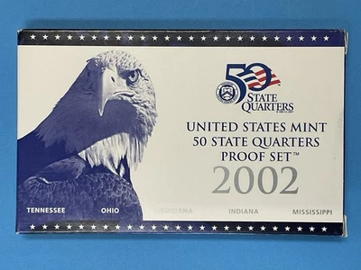 US Mint 2002 S 50 State Quarters Proof Set - Complete with Box & COA - Image 1 of 4