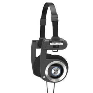 Porta Pro schwarze On-Ear-Kopfhörer, Retro-Stil, faltbares Design, Hülle inkl... - Bild 1 von 6