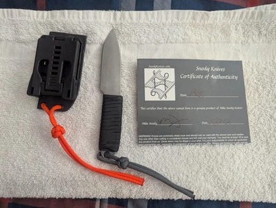 New Mike Snody The Boss Custom Fixed Blade – 154CM  Rare Grail Knife with coa - Image 1 of 4