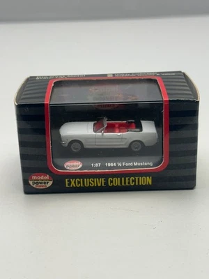Model Power Minis 19245, 1964½ Ford Mustang Convertible, White, 1/87 HO Scale - Image 1 of 4