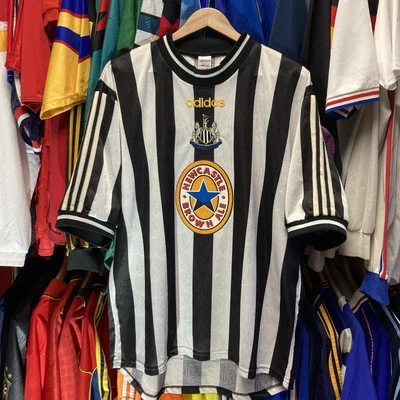 1997-99 Newcastle united Home Vintage Adidas Football Soccer Shirt Jersey XL - Image 1 of 4