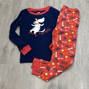 Girls Small 6 Gymboree Pajamas Set Dog & Crowns - Picture 1 of 5