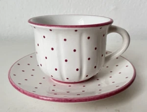 Gmundner Keramik Tupferl rosa Kaffeetasse Set 9,5 cm GK2085 (2503DE15) 02/25 - Bild 1 von 5