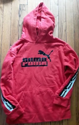 Puma - Rojo/Negro/Blanco Jóvenes Niños Mediano (10-12) Pullover Sudadera con Capucha con Bolsillos Foto 1 de 4