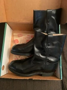 Iron Age Steel Toe Boots Size 11 Union Made Vintage Made In America Leather - Picture 1 of 5