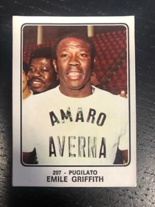 1973 pegatina deportiva Emile Griffith Champions Panini #297 nueva casi como nueva rara - Imagen 1 de 2