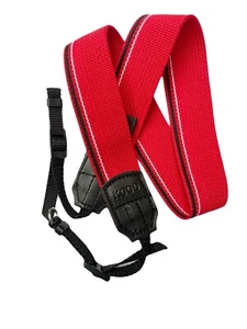 Kood Retro Style DSLR Camera Neck shoulder Strap Red & Black - Picture 1 of 6