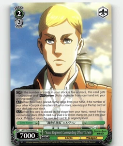 Weiss Schwarz - "Pfadfinderregiment Kommandant" Erwin - Angriff auf Titan - Bild 1 von 1