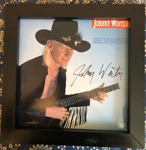 Phono Vinyl Record Framer - Black Solid Wood with to Display phono LP's - Picture 1 of 2