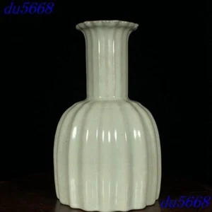 8.8"old China Song Dynasty guan kiln porcelain exquisite vase bottle pot zun - Picture 1 of 9