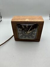 Vintage RARE  Ingraham Wood Model 34-137 Electric Alarm Clock