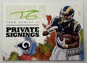 2017 Panini The National TG Todd Gurley II Private Signings Auto /5 - Picture 1 of 2