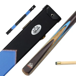 Set stecche da biliardo Spartan Fury 57 pollici frassino 3/4 + custodia Baize Master Deluxe in blu - Foto 1 di 14
