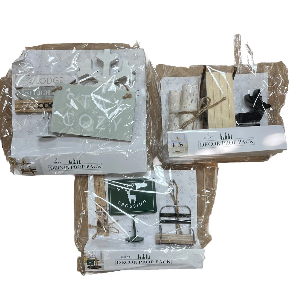 Target Bullseye Playground DECOR PROP PACK - Logs Sled Reindeer 2021