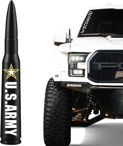ANTENA BALA 50 CAL PARA FORD, DODGE Y RAM F150 F250 F350 ANTENA EJÉRCITO DE EE. UU. - Imagen 1 de 6