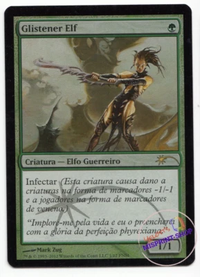 Glistener Elf FOIL FNM Promos, MTG MISPRINT. Card in Portuguese, name in English - Imagen 1 de 3