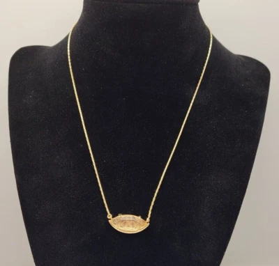 Collar Kendra Scott Meghan - Cadena de oro rosa corte marquesa vidrio polvo dorado Foto 1 de 4