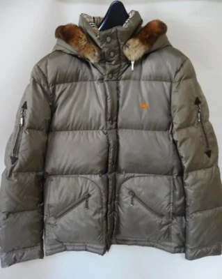 Chaqueta Burberry Etiqueta Negra Cremallera Abajo Talla M Marrón Beige Moda Exterior Para Hombre Foto 1 de 4