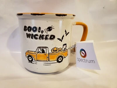 NEW Spectrum Designz 18 Oz. Halloween Pumpkin Truck Coffee Mug - Image 1 of 4