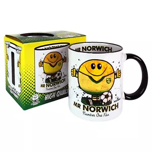 Mr NORWICH MUG. Gift Boxed. Present idea for CITY fan football - Picture 1 of 6