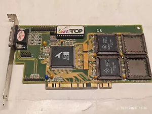 1997 Rare PCI VGA Card ViewTop Tseng Labs ET6100 ILLE111F 2.25 MB MDRAM - Picture 1 of 5