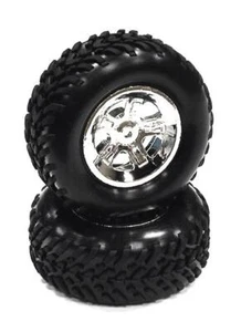 Type V Wheel and Tire Set (2) for Traxxas 1/16 Slash VXL (O.D.=66mm) - Picture 1 of 1