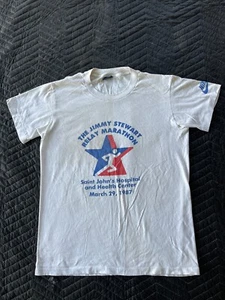 VTG NIKE 1987 The Jimmy Stewart Relay Marathon T-Shirt Sz M - Picture 1 of 8