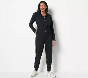 Encore by Idina Menzel Soft French Terry Strampler Jet Black 3XL Neu - Bild 1 von 1