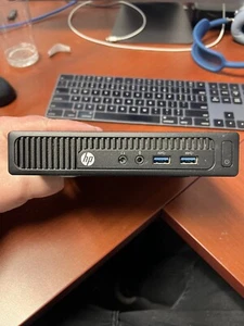 HP 260 G2 Desktop Mini i3 Desktop Computer Windows 10 PC w/ Power Cable and HDD - Picture 1 of 3