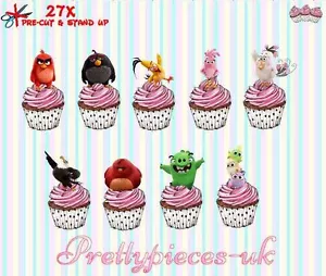 Angry Birds The Movie 27 Stand-Up, Vorgeschnitten, Waffel Papier Tasse Tortenaufleger - Bild 1 von 4