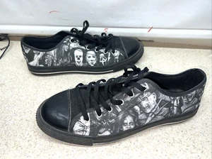 Converse Style Horror Movie Image Men's Sneakers Size 12 - Picture 1 of 9