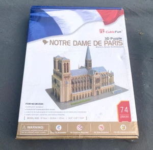 Nuevo en caja Puzzle 3D Notre Dame de Paris 74 piezas Puzzle Studio Cubic Fun - Imagen 1 de 4
