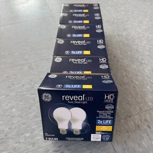 6x Boxes GE REVEAL A19 100W LED Light Bulb 12 Ct HD 1140 Lumens Medium LOT - Picture 1 of 6