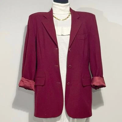 Vintage Jones New York Country Women's Stretch Blazer Size 10 Worsted Wool 80's - Image 1 of 4