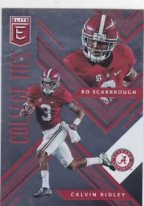 BO SCARBOROUGH CALVIN RIDLEY 2018 PANINI ELITE DRAFT PICKS COLLEGE KRAWATTEN #10 - Bild 1 von 1