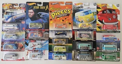 Hot Wheels VOLKSWAGEN T1 PANEL BUS Reese's, Kermit, Grateful Dead, 21 Total - Image 1 of 4