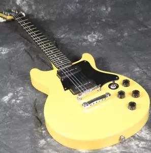 G-1958's Junior Electric Guitar Double P90 Pickups Yellow TV Color Good Sound - Picture 1 of 1