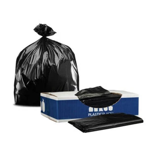 Bolsas de basura de plástico Plasticplace 7-10 galones - negras, estuche de 500 bolsas - Imagen 1 de 6