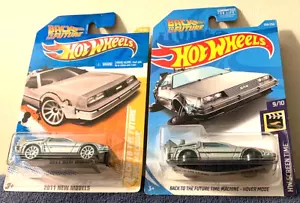 HOT WHEELS BACK TO THE FUTURE TIME MACHINE & TIME MACHINE HOVER MODE 2 CAR SET! - Bild 1 von 4